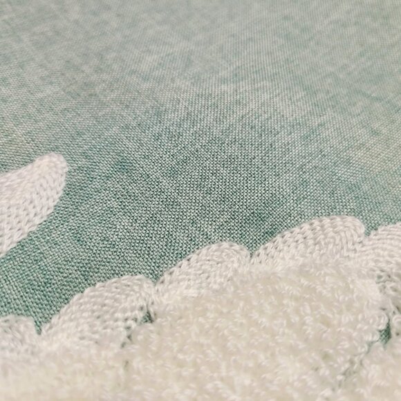 Decorative Throw Pillow Cover Embroidered Case Nautical Sea Turtle Beach Decor - Picture 10 of 10